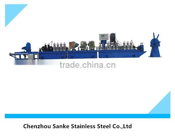 Chenzhou Sanke stainless steel pipe making machine/production line export to India