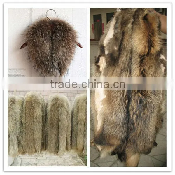 HOT SELLING RACCOON FUR STRIPS FOR GARMENT HAT