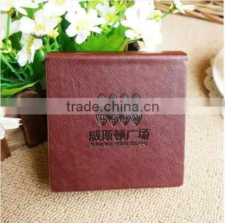 Hot Sale High Quality Logo Custom Italian PU Memo Pad Holder