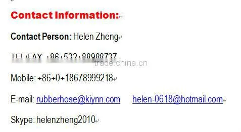 Water/ Oil/ Sand Flexible Discharge Rubber Hose