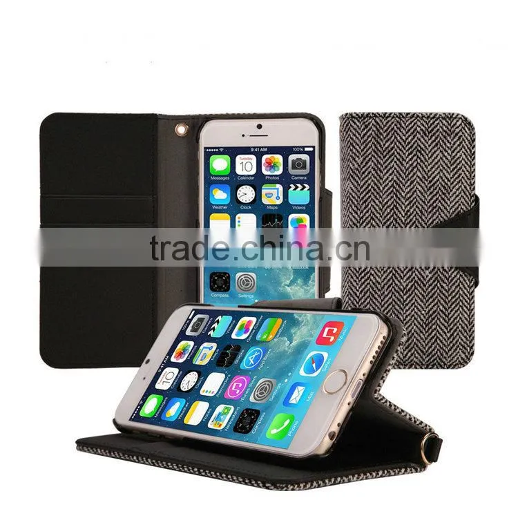 Wallet Style PU Leather Design For Iphone 6 Plus Case, For iPhone 6 Case, For iPhone Case