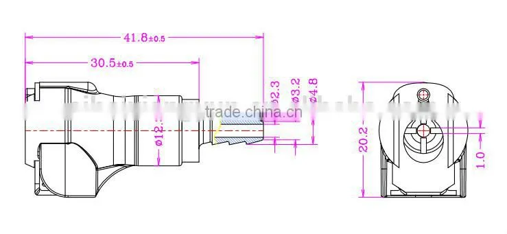 1/8" POM/EPDM Plastic disconnector BM1602HB