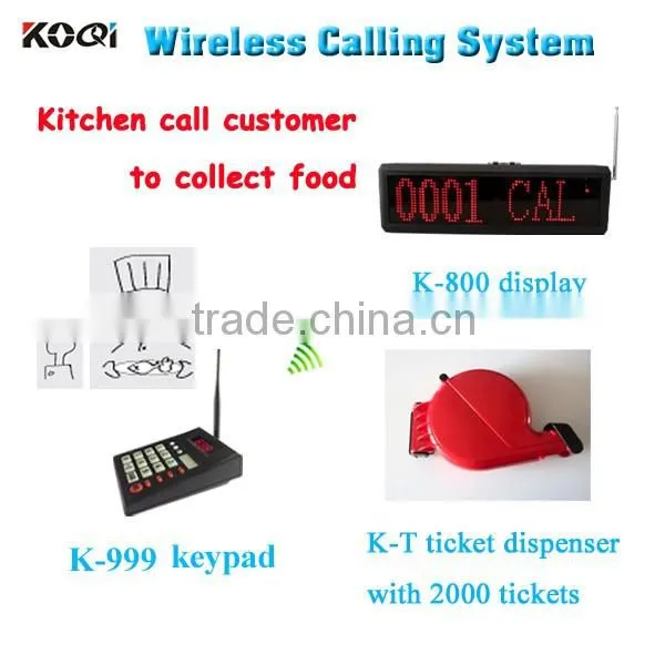 Take A Number Machine Queue management Guest Paging System Ticket Dispenser