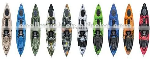 single fishing canoe kajak with rudder and pedal from cool kayak