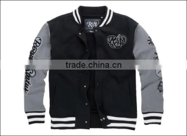customized cotton fleece varsity jacket,custom pure cotton fleece jacket,fashionwear cotton fleece jacket