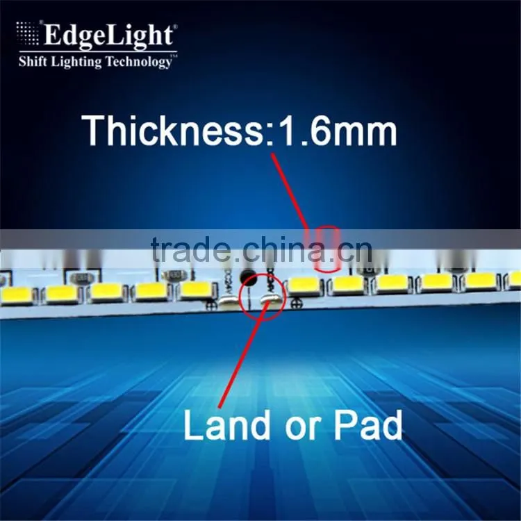 Edgelight hot sale 24V smd 3014 led strip 583mm cheap Led light bar 12V aluminous PCB Strip
