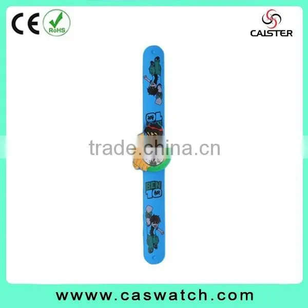 2016 timepieces , full printed slap watch, popular colorful cartoon kid's watch, 3D hotsale lovely slap watch