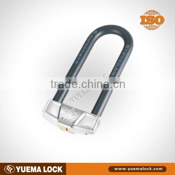 Hardened Shackle U Lock, Double Locking Mechanism, Security Cylinder