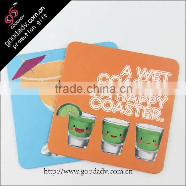 High quality hot sale disposable drink coasters supplier factory