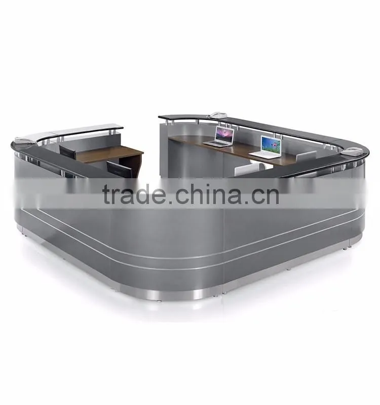 professional customized reception counter/ reception desks design/ beauty salon reception table
