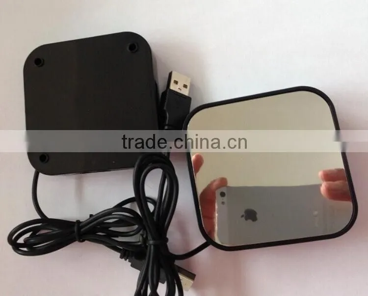 Computer led logo 4 port usb hub with mirror as promotional gift