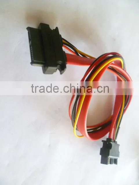 Sata 7+6 male t female cable Made in China
