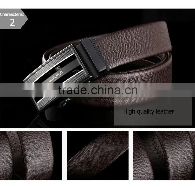 Men casual real leather belt needlepoint belts from our own manufacturer