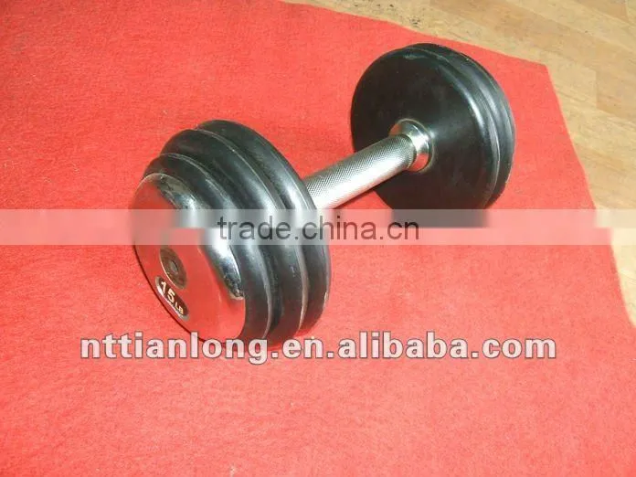 high quality rubber dumbbell