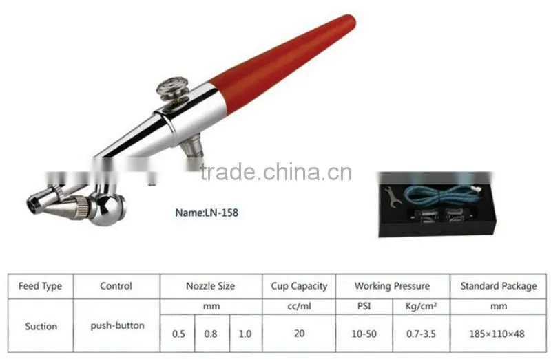 airless paint spraying gun set for body painting, car painting, nail art, face makeup