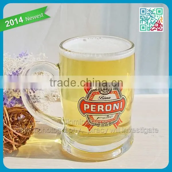 Peroni "Light Beer Brewed InItaly" Light Wheat Beer Glss Tumbler Best Beer Drinking Glass Quality Ever