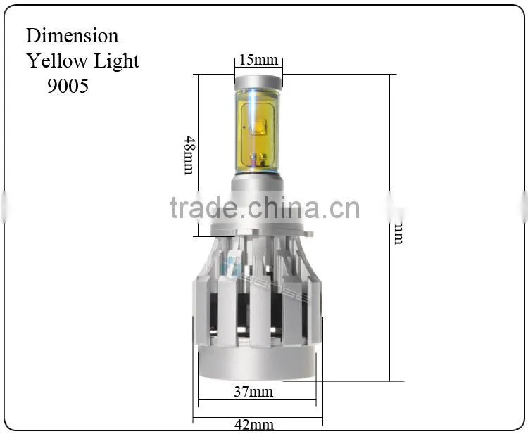 10-30V DC Car LED Light Accessories All in one design ---driver & fan inside LED Headlight H4 MT-G2 LED