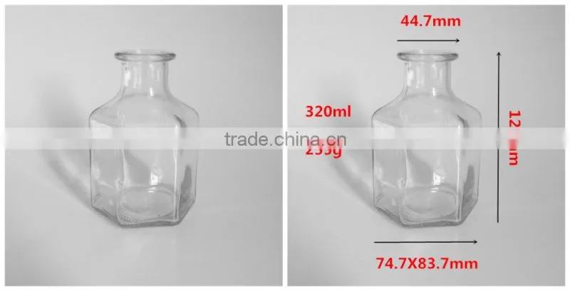 320ML Glass bottle manufacturers empty christmas aroma diffuser bottle