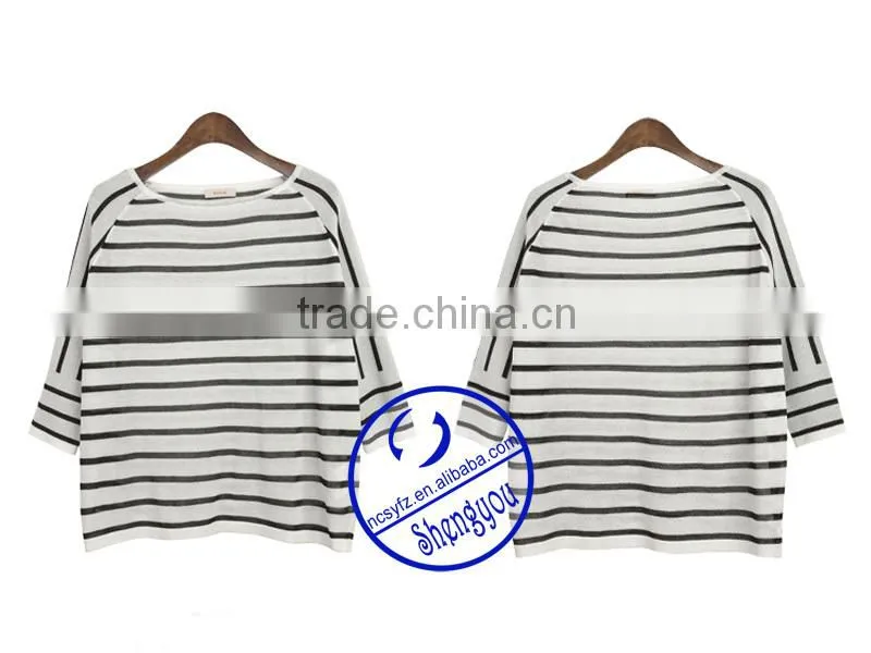 Custom 100 cotton bat sleeve t shirt wholesale China