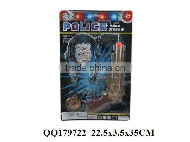 Lifelike police play set, plastic police game