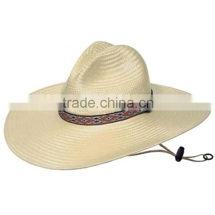 Wholesale Customaize Size and Color 100%Straw Paper Cowboy Hat