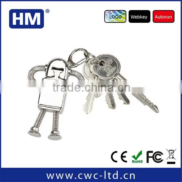 custom design promotion gift logo solution robot usb with high speed