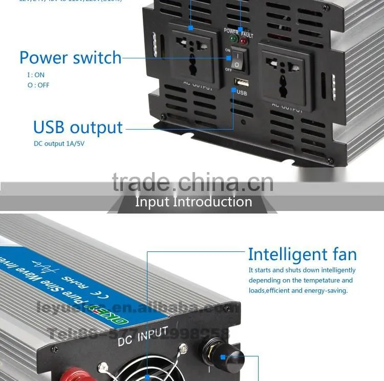 China famous factory outlet OPIP-3000 pure sine wave power inverter DC12v to AC 110v/220v power inverter