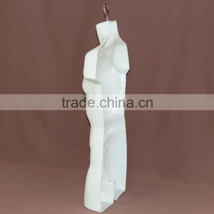 Torso half upper body male mannequins with hook for man wear garment display