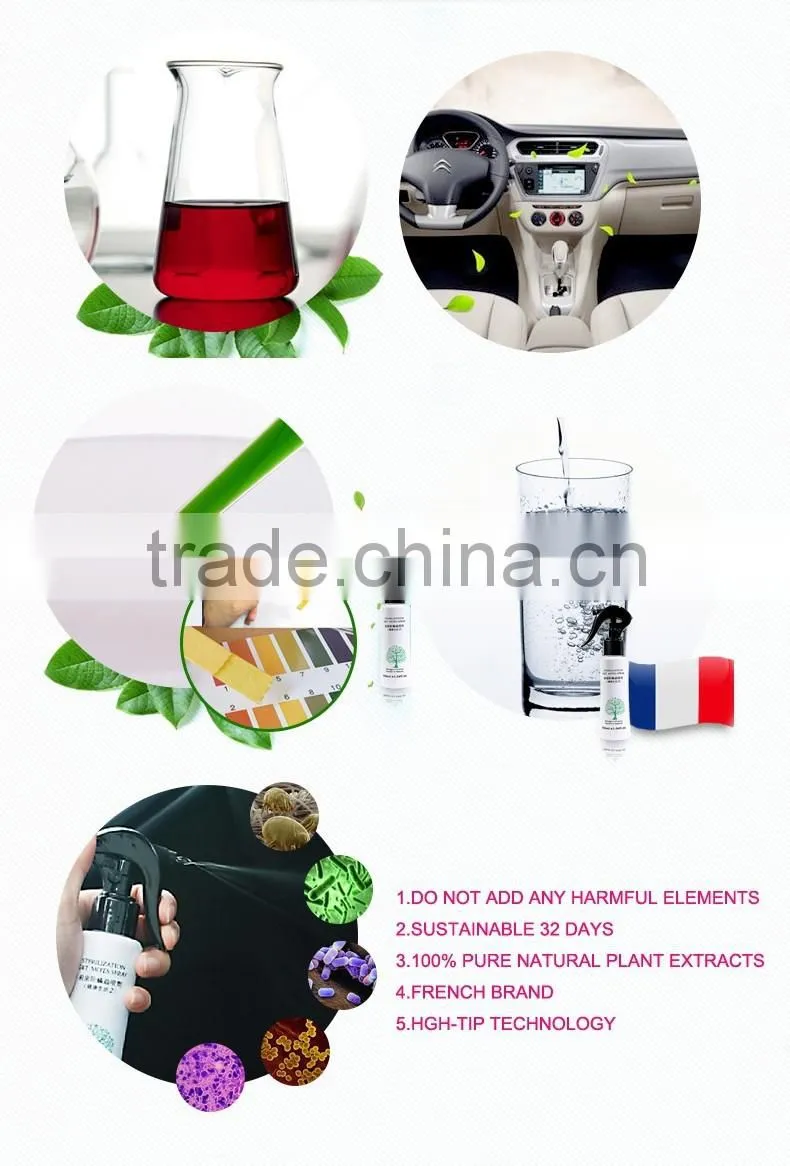 New product French vegetable oil/ fragrance oil for car perfume sterilize and acarus killing
