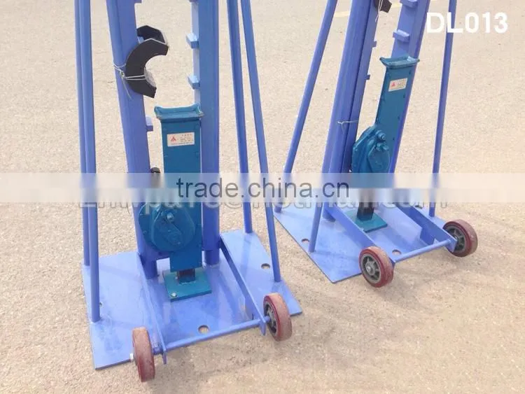 Factory cable drum jack Cable Drum Handling Equipment
