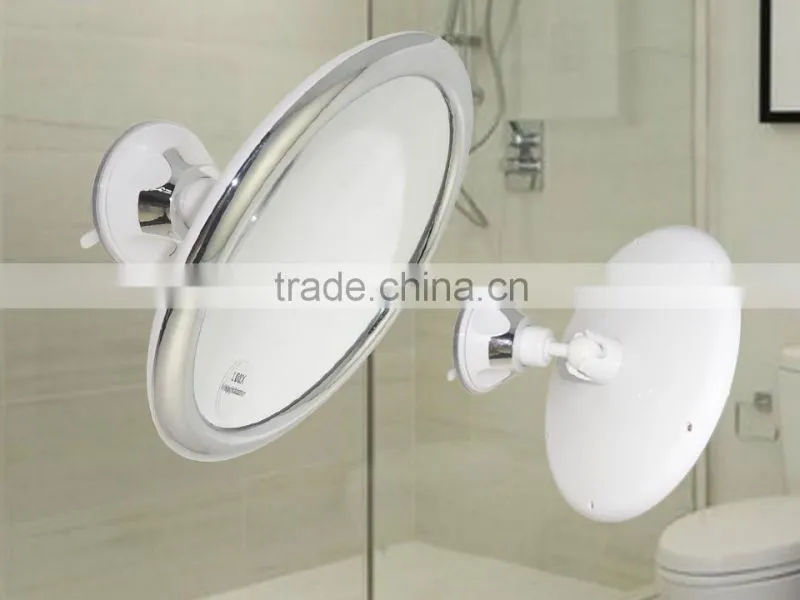 8" Bathroom shower mirror, magnifying wall mounted makeup mirror, Shower mirror with suction cup
