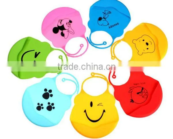 soft popular 100% food grade baby waterproof bib