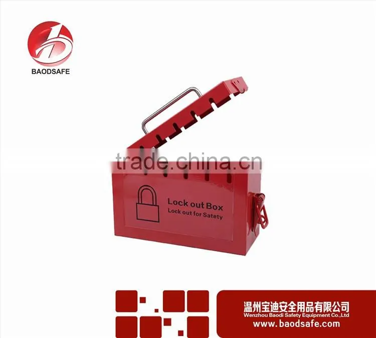 BAODSAFE BDS-X8601 Group lockout kit safety padlock box Red