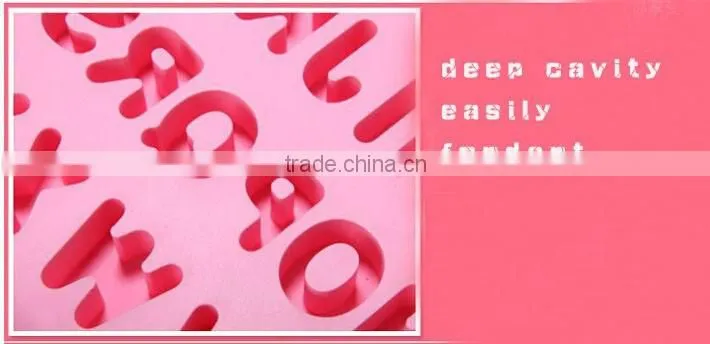 New 26 Alphabet Letter silicone resin ice cream soap cube tray form mold