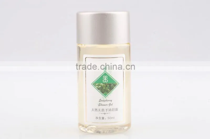 small volume soapberry oil shower gel for hotel/travel