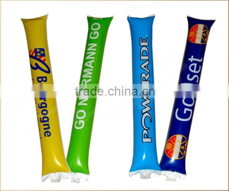 PE/PVC plastic inflatable thunder stick cheering bang bang sticks