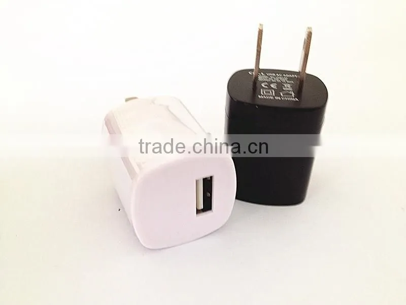 Hot selling 5V 1A/1.5A US plug micro USB mobile wall charger with USB 2.0 for Samsung smartphone