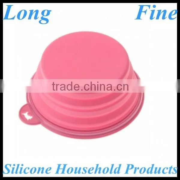Durable Colorful Fancy Silicone Collapsible Bowl