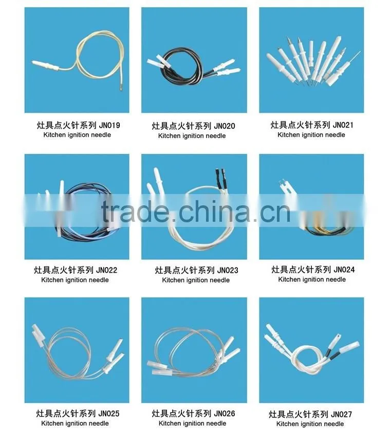 Gas ignition ceramic ignition needle