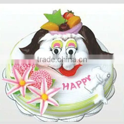Plastic Simulation cartoon shaped fabulous birthday Cake