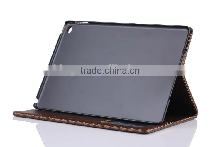 Archaize Color pu leather folio flip Wallet case for ipad air 2, case for ipad 6