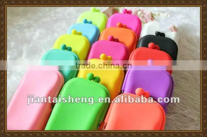 Silicone cell phone pouch, colorful silicone bag