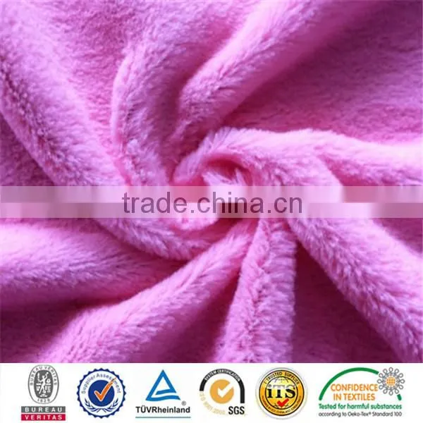 2015 New Design Embossed Pv Plush/Toy Fabric/Garment Fabric