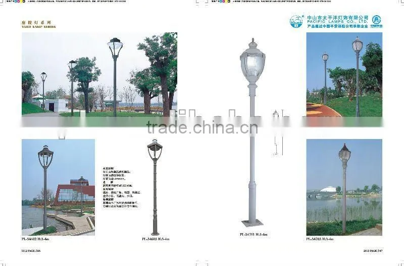 5 head Modern outdoor garden lamps for street/road