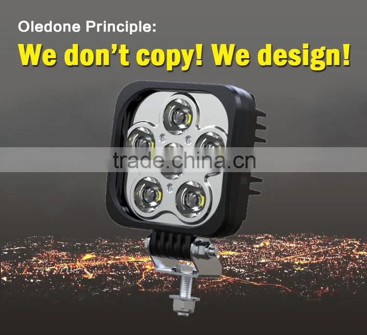 Auto lighting Oledone high quality c ree 60W Square agriculture farming tractor truck heavy equipment LED work lamp