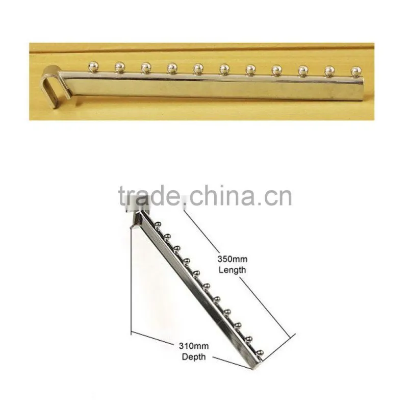 Retail Clothes Hanging Rail Shop Display Rail Wall Mounted Store Shelves