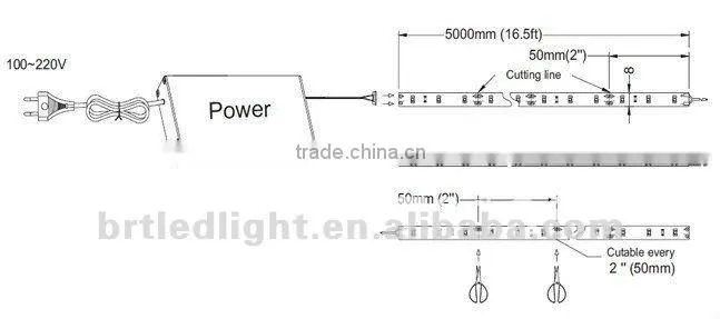 wireless led outdoor flexible strip lights 12v