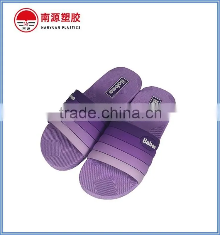 PVC rainbow strap fashion slipper for lady