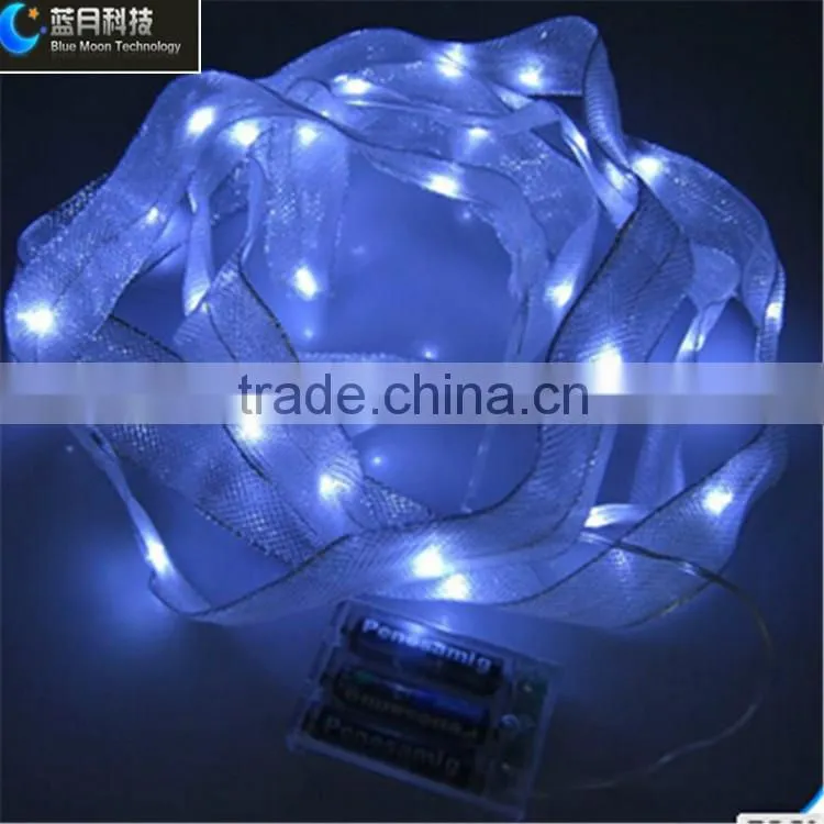 Low voltage-save 2M ribbon light battery operated for christmas decoration