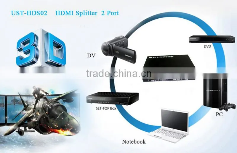 HD Splitter 2 Port HD 3D Splitter hd splitter 2 port